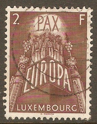Luxembourg 1957 2f Europa Stamp. SG626.